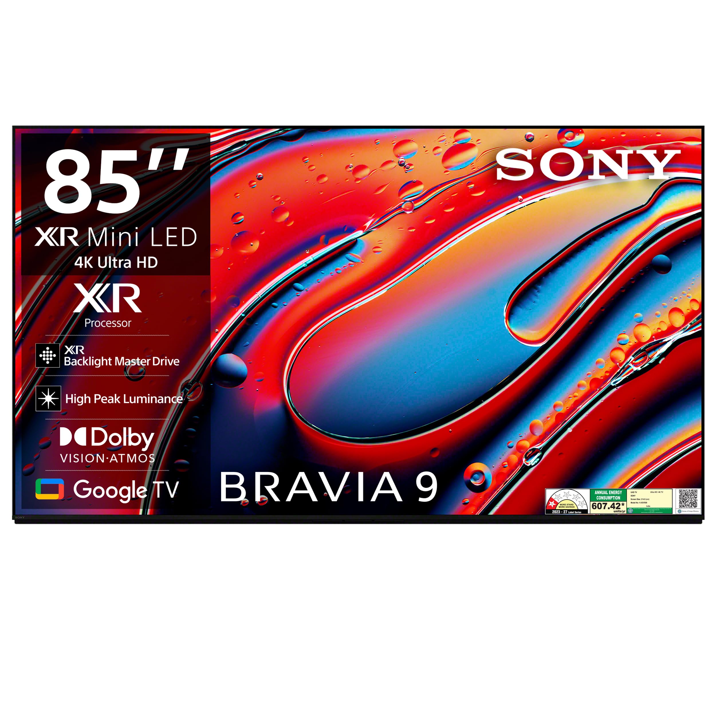 Sony BRAVIA Série 9 215 cm (85 polegadas) 4K Ultra HD AI Smart